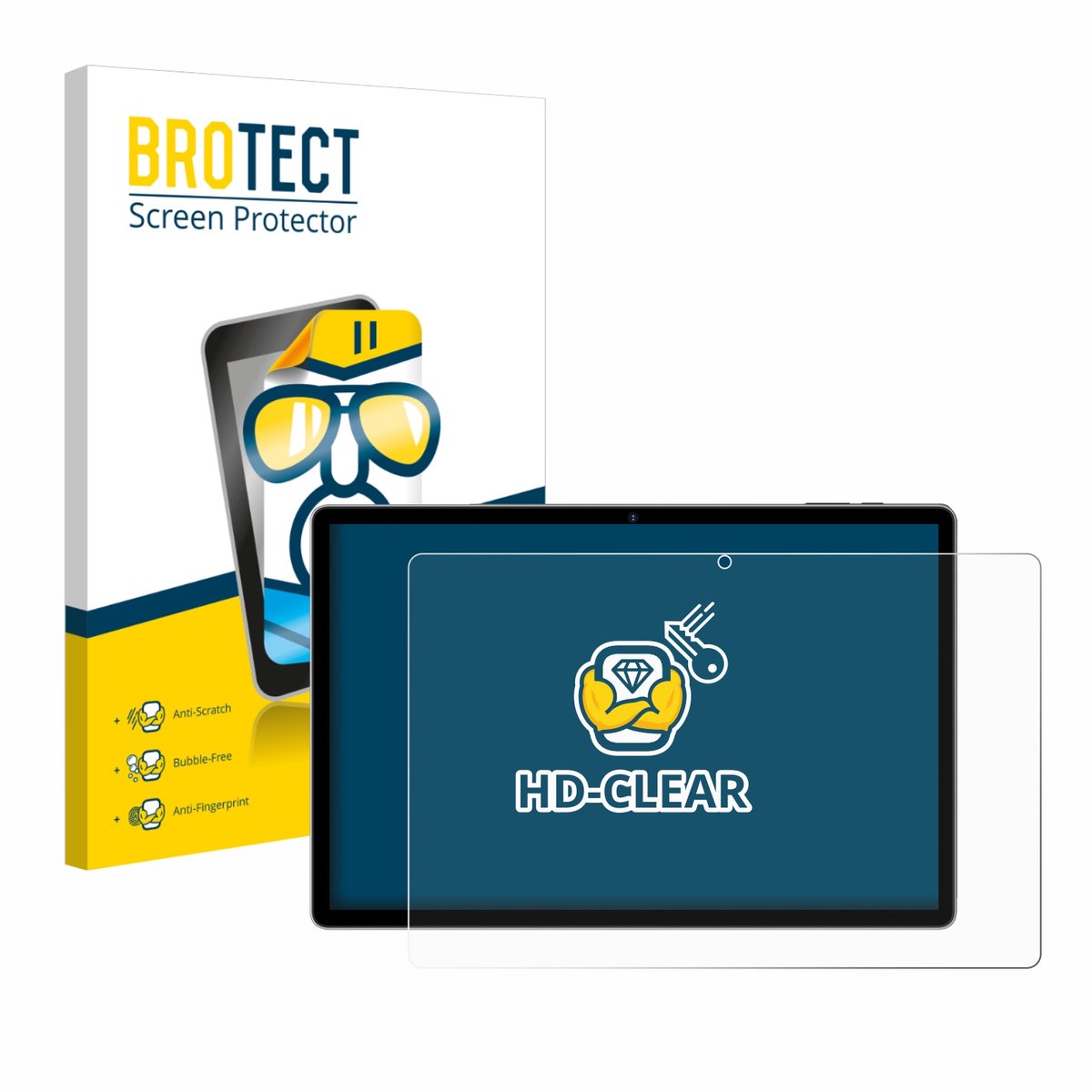 BROTECT - Screenprotector voor RUSHAR A140 14" - Folie Beschermfolie transparant