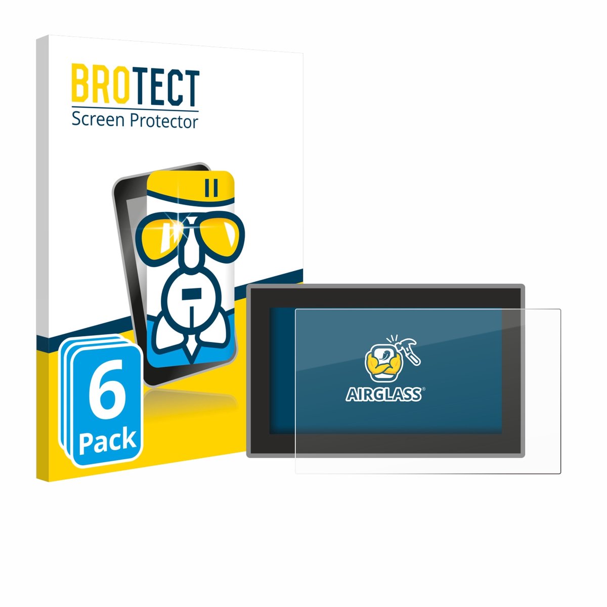 Screenprotector 6 Stuks voor Voltcraft VC191 Beschermglas transparant