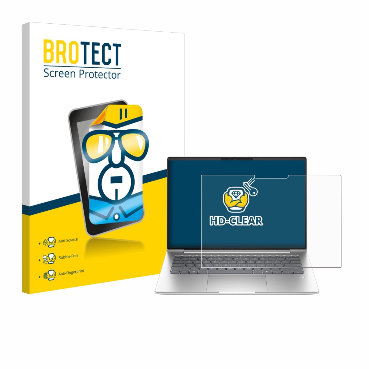 BROTECT - Screenprotector voor HP ProBook 4 G1i 14" - Folie Beschermfolie transparant