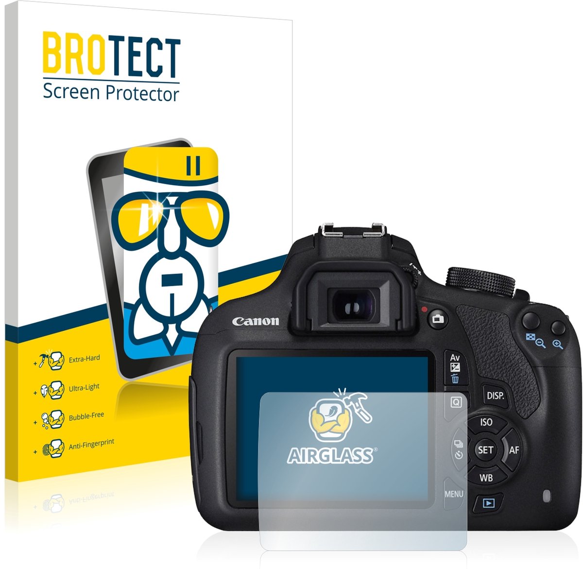 Screenprotector voor Canon EOS 1200D Beschermglas transparant