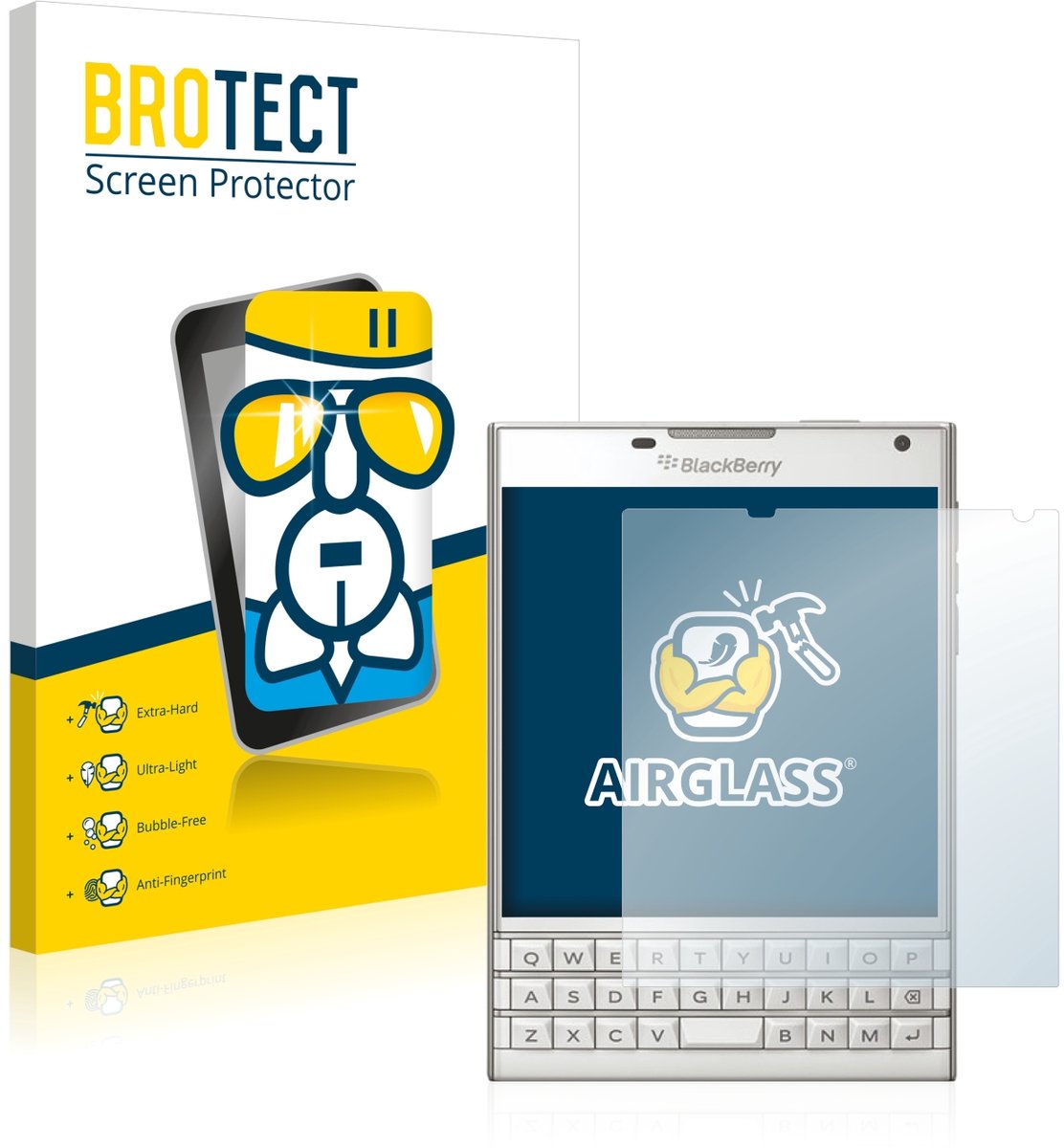 Screenprotector voor BlackBerry Passport Beschermglas transparant