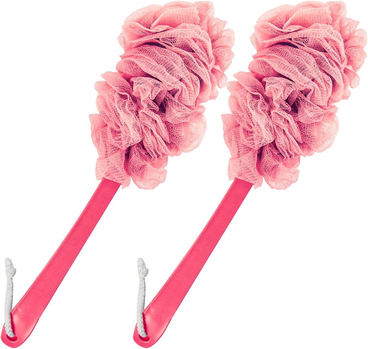 Lange Doucheborstel met Loofah voor het Exfoliëren van Rug en Lichaam