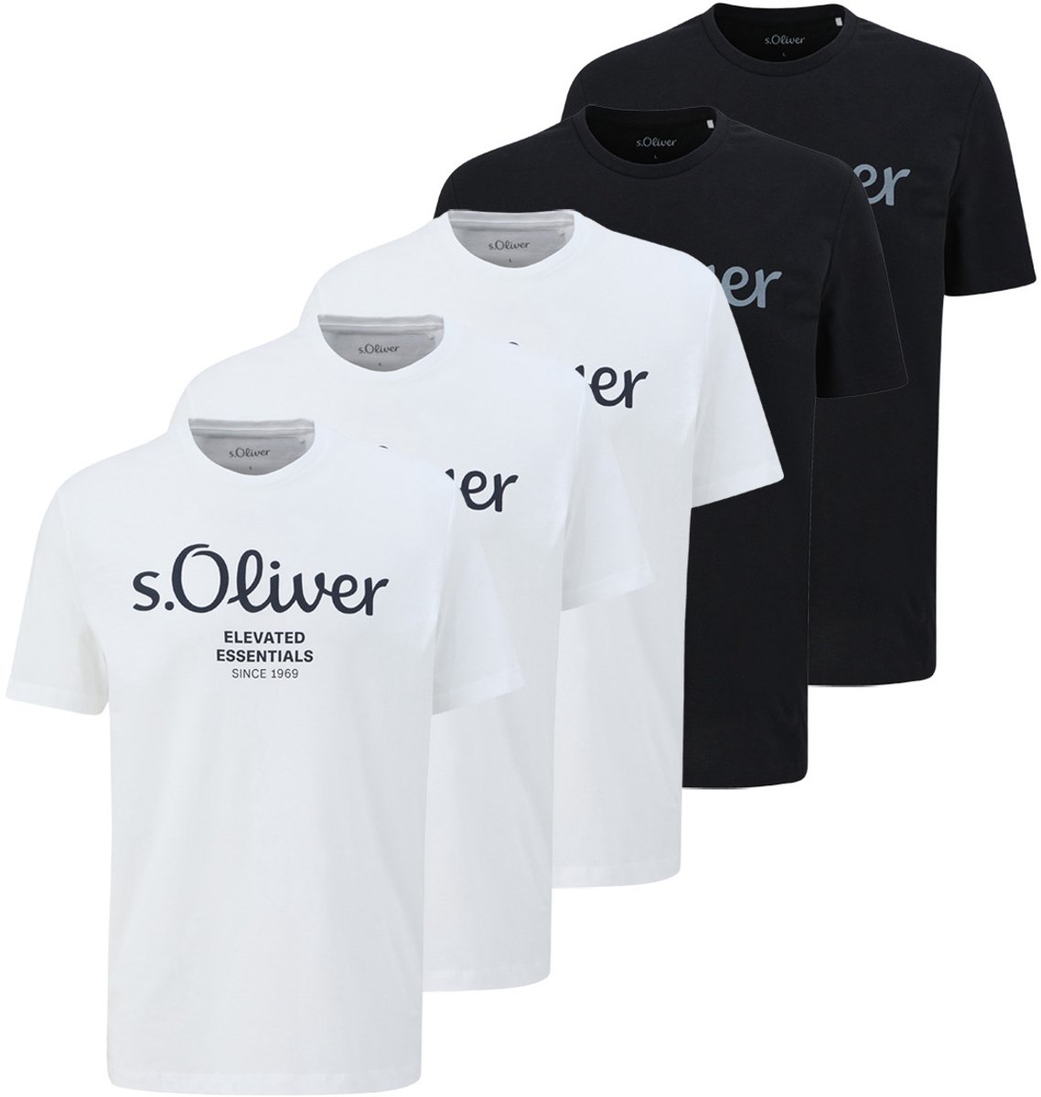s.Oliver Heren t-shirt 5 pack Basic