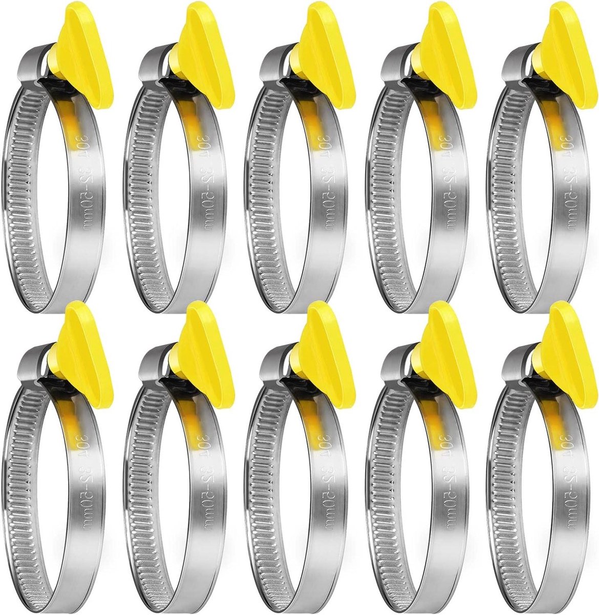 Stevige slang clips voor tuinslang - set van 6 stuks