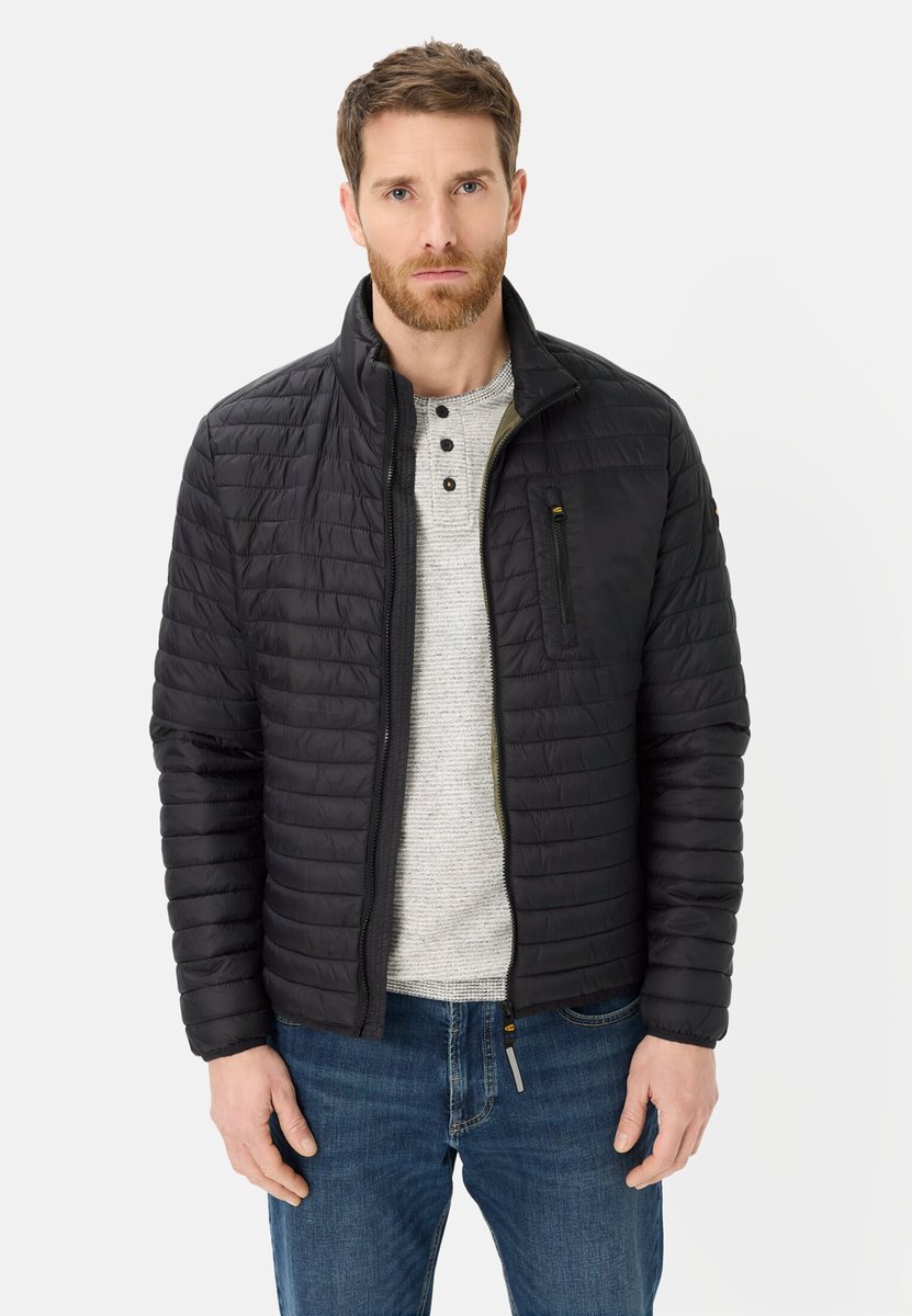 camel active Steppjas met waterafstotende functie - Maat - Zwartmenswear-S