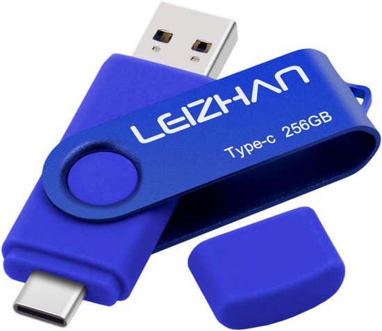 USB Stick 256GB Type-C en USB 3.0 Dual Plug Geheugenstick voor Android ...