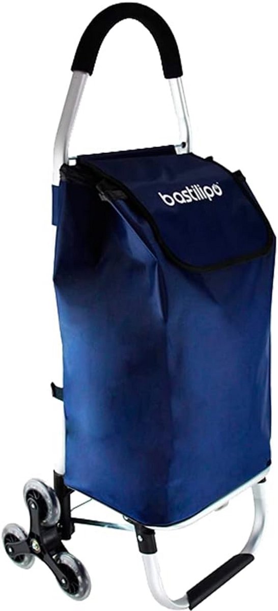 Boodschappentrolley met 6 Wielen en Traphelling - Stevig en Praktisch
