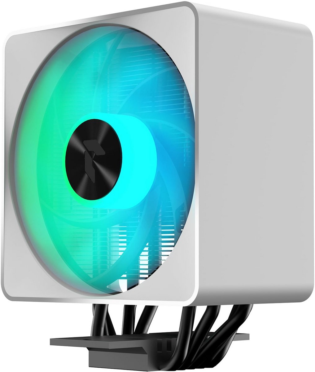 Krachtige CPU Koeler - 120mm Ventilator - Stil & Wit