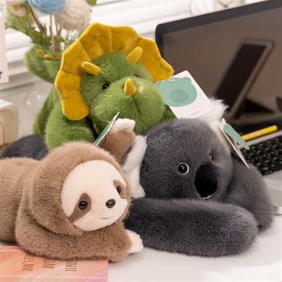 Zwaar Knuffeldier Pluche Panda en Dinosaurus Speelgoed voor Kinderen — afbeelding 4
