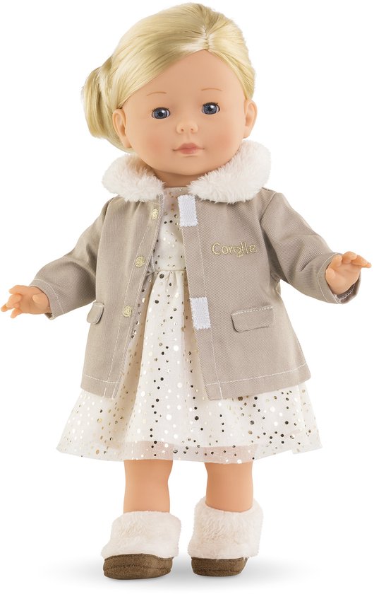 Corolle poppenjas winter Betoverd Bos 36cm poppenkleding beige. — afbeelding 2