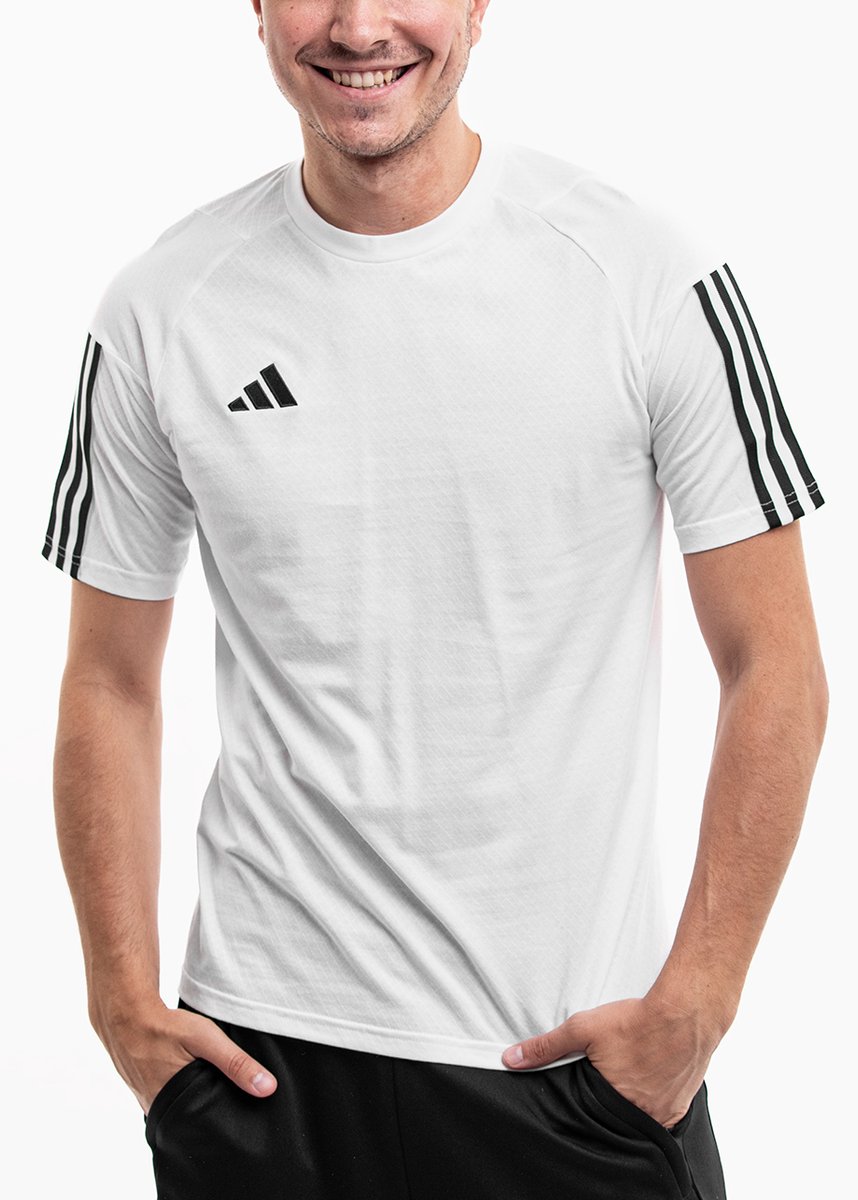 adidas Sportshirt Heren Tiro 23 – Katoen Wit