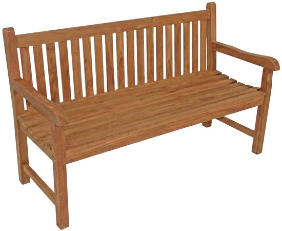 Sunburst - Banc de jardin en teck dossier droit 150 - Marron