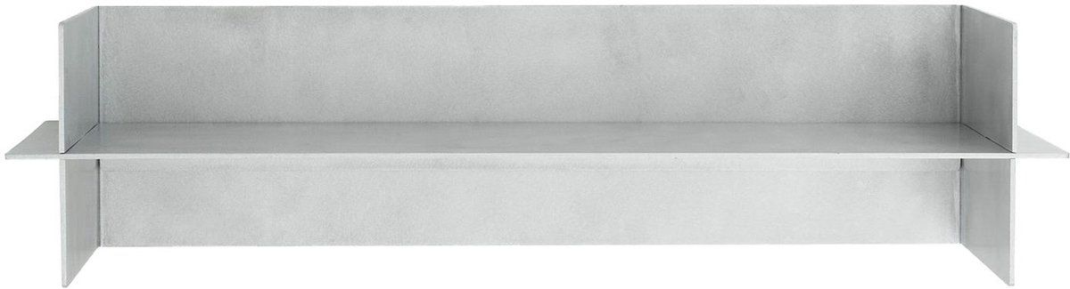 Alu Wandplank 80 Brushed Aluminium