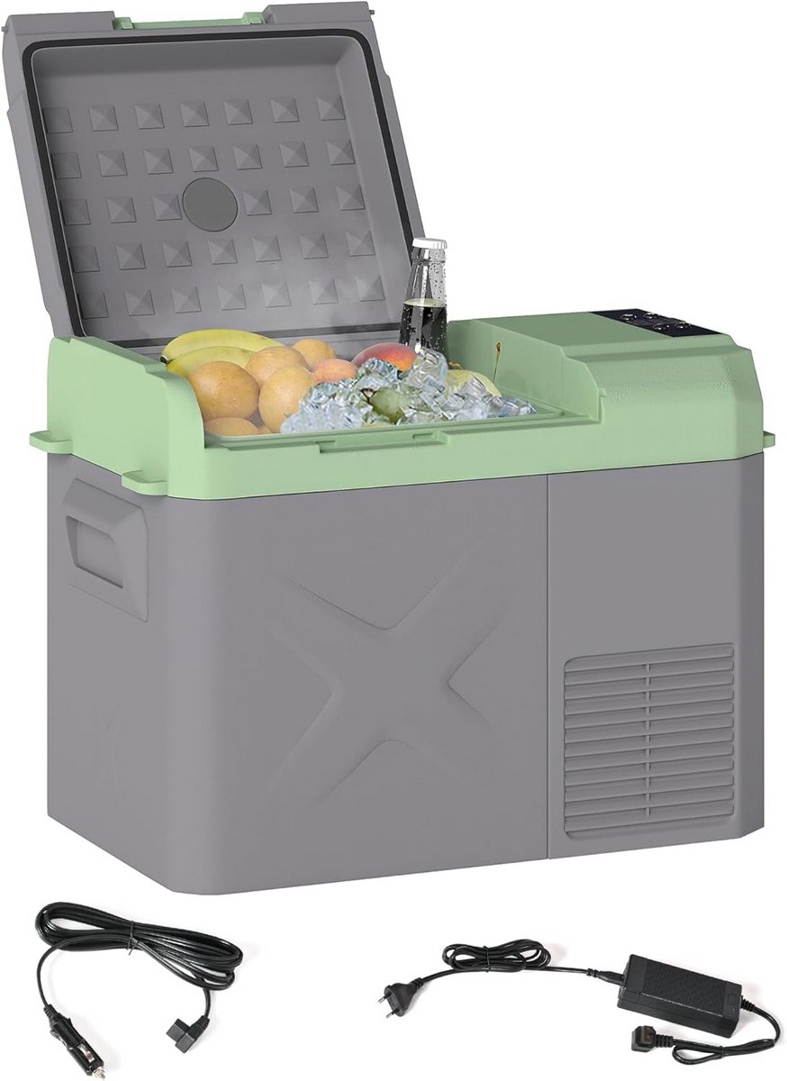 Draagbare Elektrische Koelbox 24L - 12V/220V voor Auto, Camping en Boot - Met ECO Modus