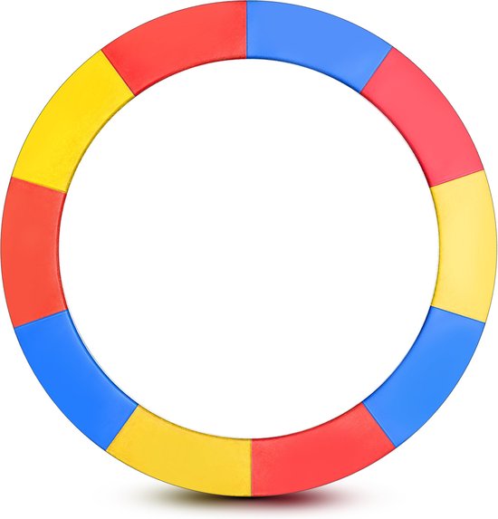 Trampoline randafdekking 244 cm multicolor – duurzame bescherming tegen veren