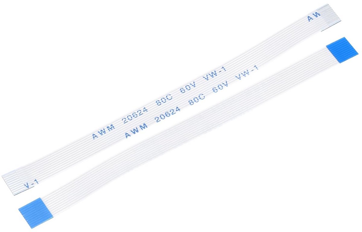 10 Stuks Flexibele Platte Kabel (FFC) 10-polig 0.5mm Pitch 80mm - Type A Lintkabel