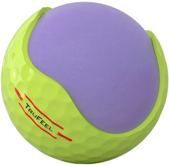 Titleist TruFeel Golfballen Geel 2026 van Merkloos — afbeelding 3