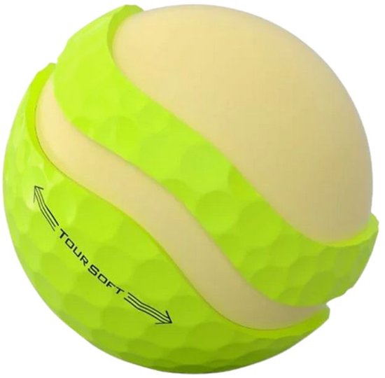 Titleist Tour Soft Golfballen Geel 2026 van Merkloos — afbeelding 2