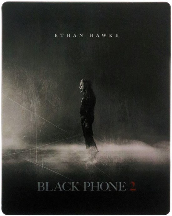 The Black Phone 2 Limited Edition Steelbook 4K Ultra HD + Blu-Ray cover met Ethan Hawke in het midden.