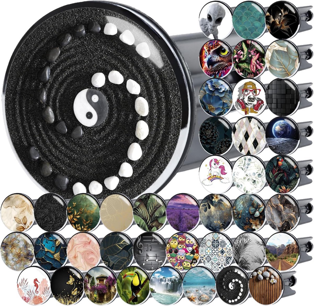 Wastafelstop Universeel met Yin Yang Design - Eenvoudige Montage