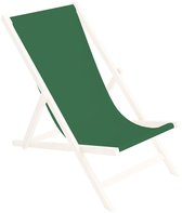 FEROCITY - Vervangbare stoffen hoes voor ligstoel - voor een houten opklapbare ligstoel - Zonder houten stokken - 110 x 45 cm - Polyester - Groen
