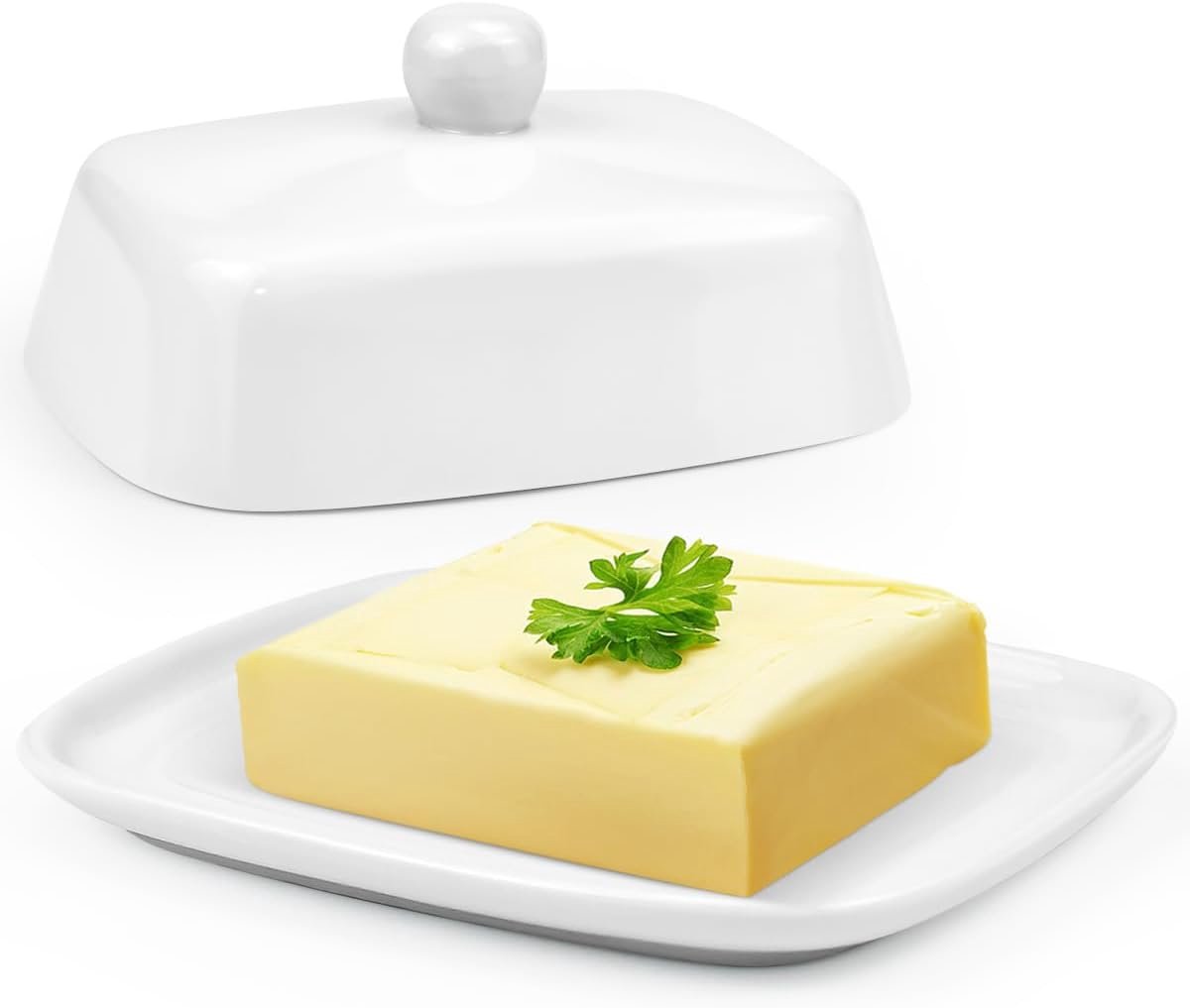 Butter dish with lid - Food storage container - Butter storage container - Kitchen set