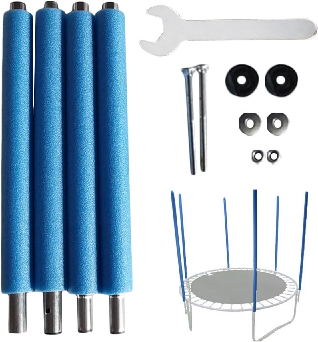 Vervangende Trampoline Polen en Hardware voor Rond Frame (1.8m tot 4.8m)