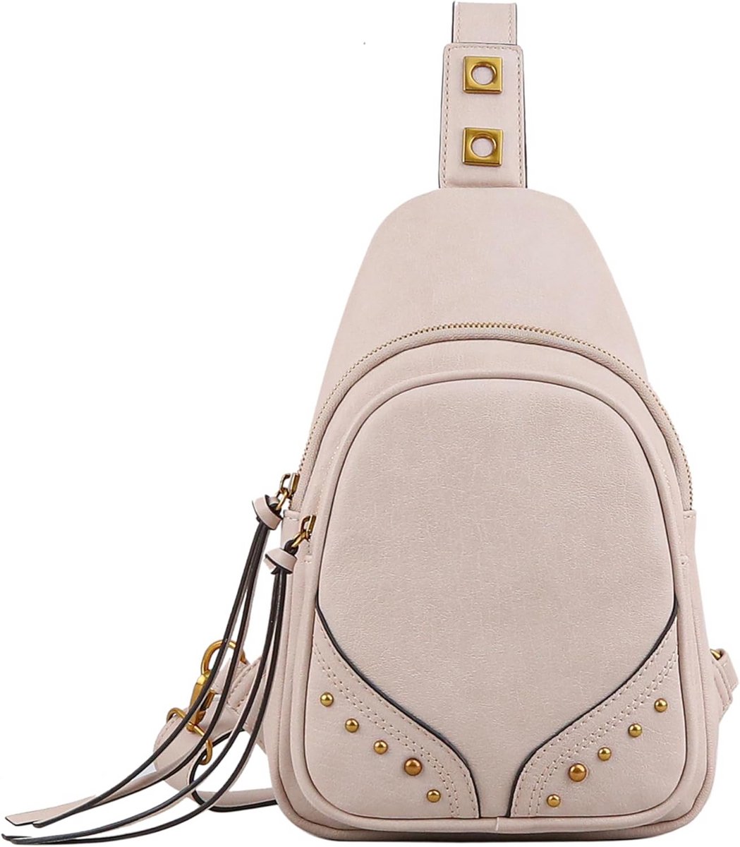 Crossbody Sling Tas voor Dames met Verstelbare Band en Binnenvakken
