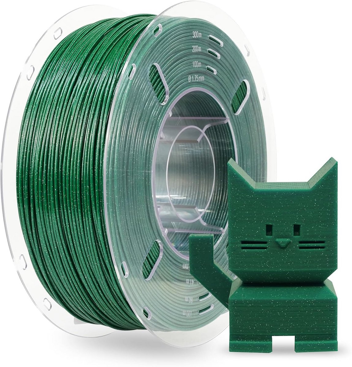 ASA 3D Printer Filament 1,75 mm Sparkle Racing Green - UV-bestendig & Hittebestendig - 1 kg