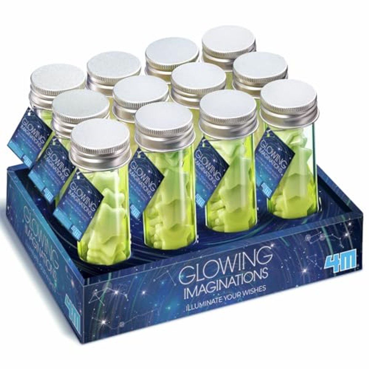 4M Glow in the Dark hartjes - Creatief speelgoed voor kinderen.