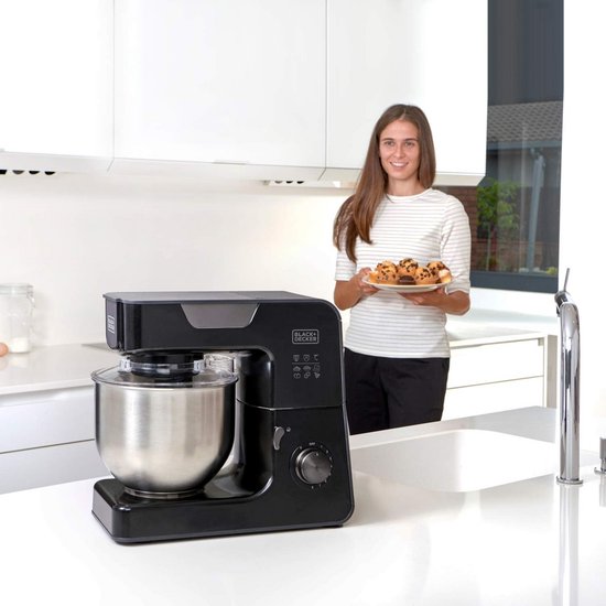 Krachtige Keukenmachine 1000W met RVS Kom 5,2L - 8 Snelheden & Turbo — afbeelding 3