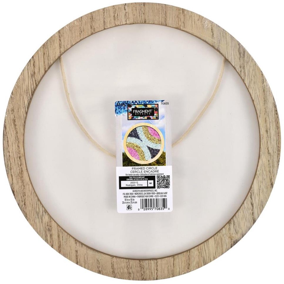 Plaid plexiglazen knutsel frame cirkel 25,4x25,4 cm mozaïek decoratie.