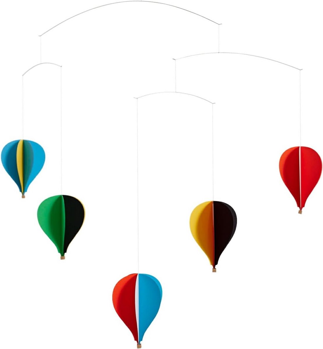 Houten Mobiel met Ooievaars Vormen Vrolijke Decoratie