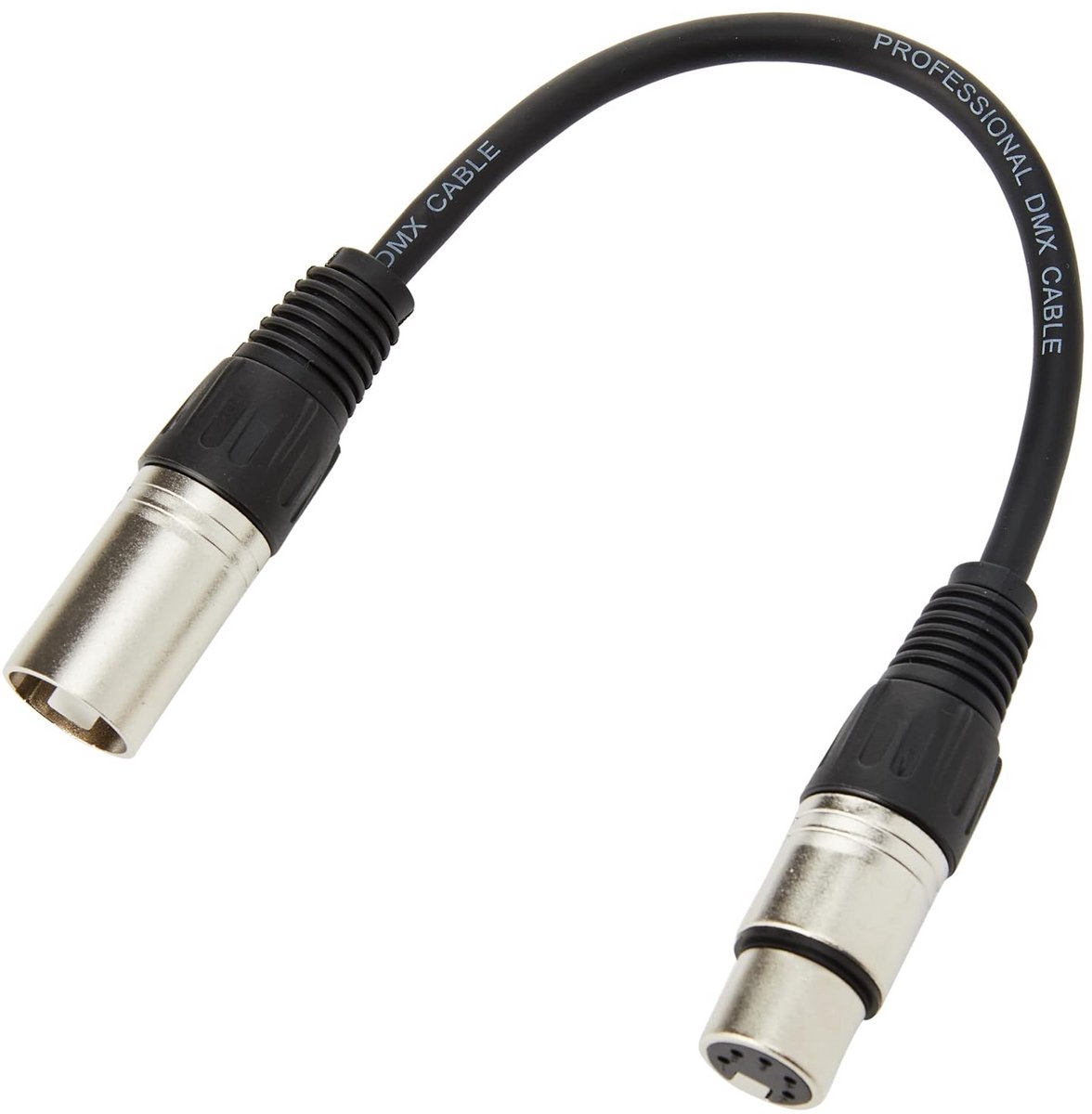 XLR Adapterkabel 3-polig Mannelijk naar 5-polig Vrouwelijk voor DMX Verlichting