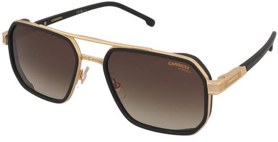 Carrera CARRERA 1069/S MATTE BLACK GOLD/BLACK BROWN GREEN 58/19/145 Herrenbrillen Zonnebrillen — afbeelding 3