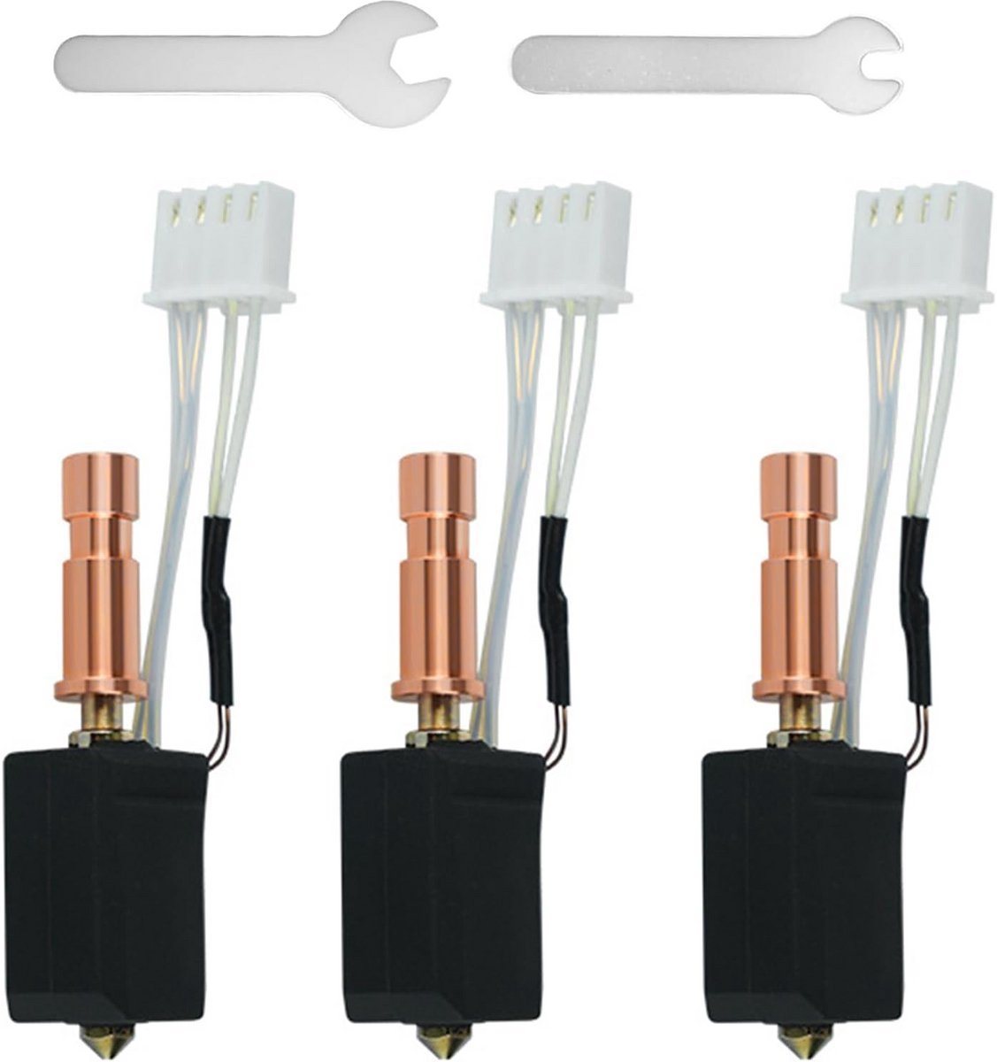 Keramische Hotend Set voor 3D Printer (0.2/0.4/0.6 mm Nozzles)
