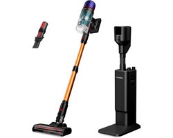 Hyundai Electronics - Draadloze Steelstofzuiger - 155W - Vortex Pro - Met Draaiende Vloerborstel en Oplaad-en Leegstation