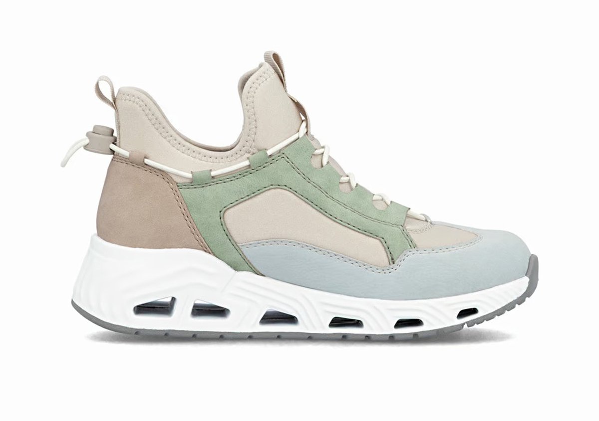 Rieker Dames Sneaker Low Sneaker Casual Comfortabel Memory-Foam N5254-90 Beige