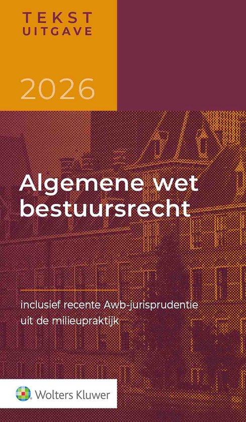 Tekstuitgave Algemene wet bestuursrecht 2026 - cover