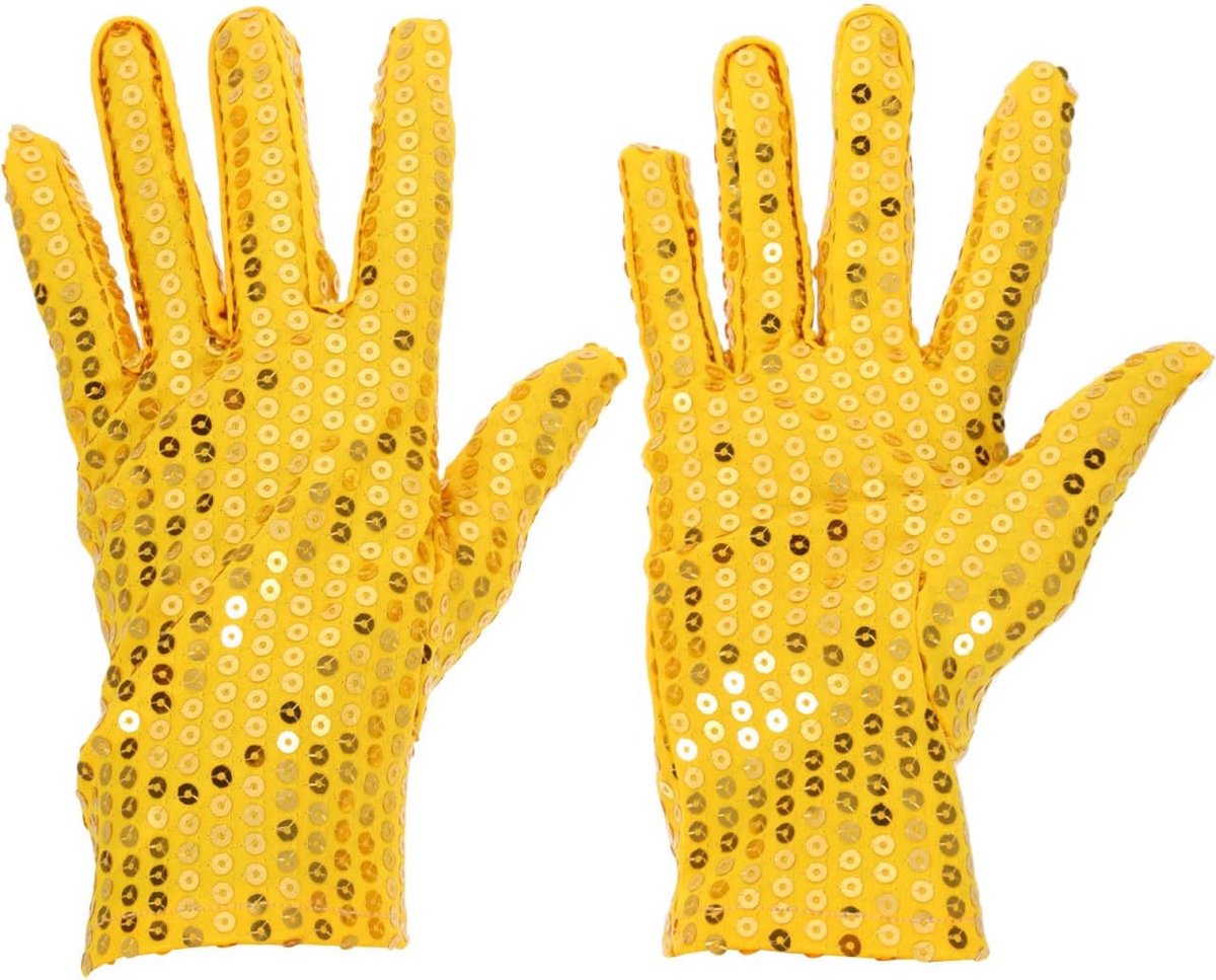 Glinsterende Pailletten Handschoenen Polslengte voor Feest en Optreden