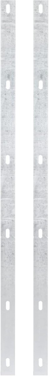Set Dunne Stalen Platen Ruw Gepoedercoat Lengte 1020 mm Breedte 40 mm - 2 Stuks