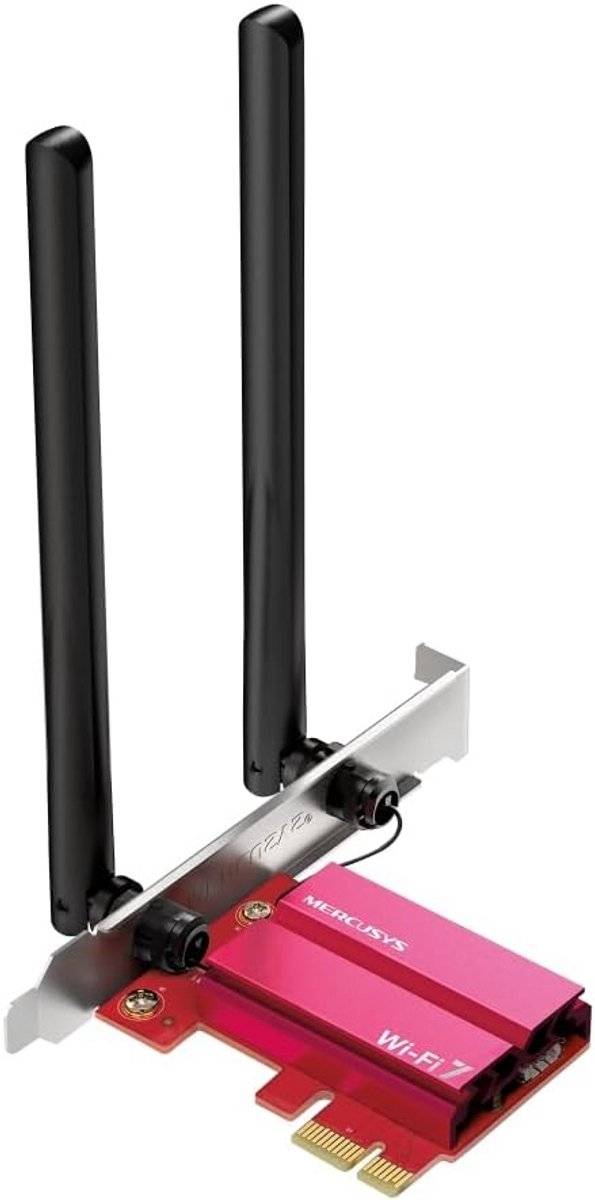 PCIe WiFi 7 Netwerkkaart BE6500 met Bluetooth 5.4 voor Desktop