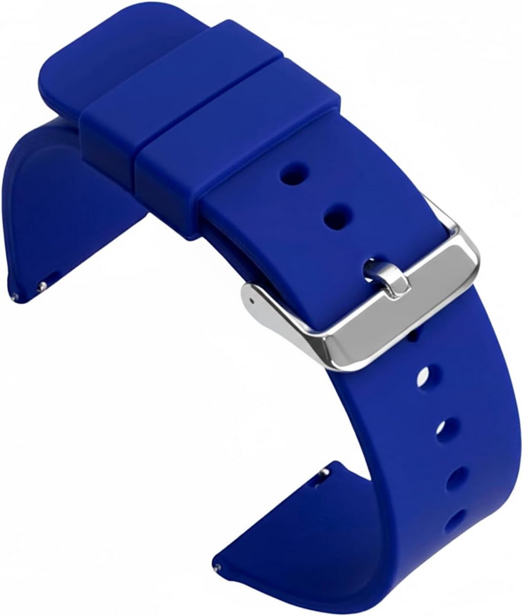 Universele Silicone Horlogeband met Snelsluiting en RVS Gesp