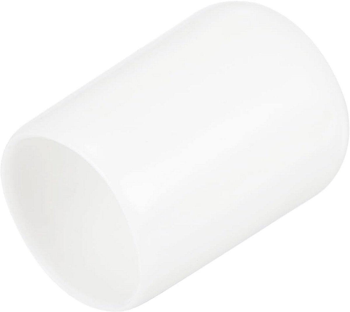 15 stuks Ronde Rubberen Eindkappen 13,5 mm Binnenmaat PVC Beschermdoppen Wit