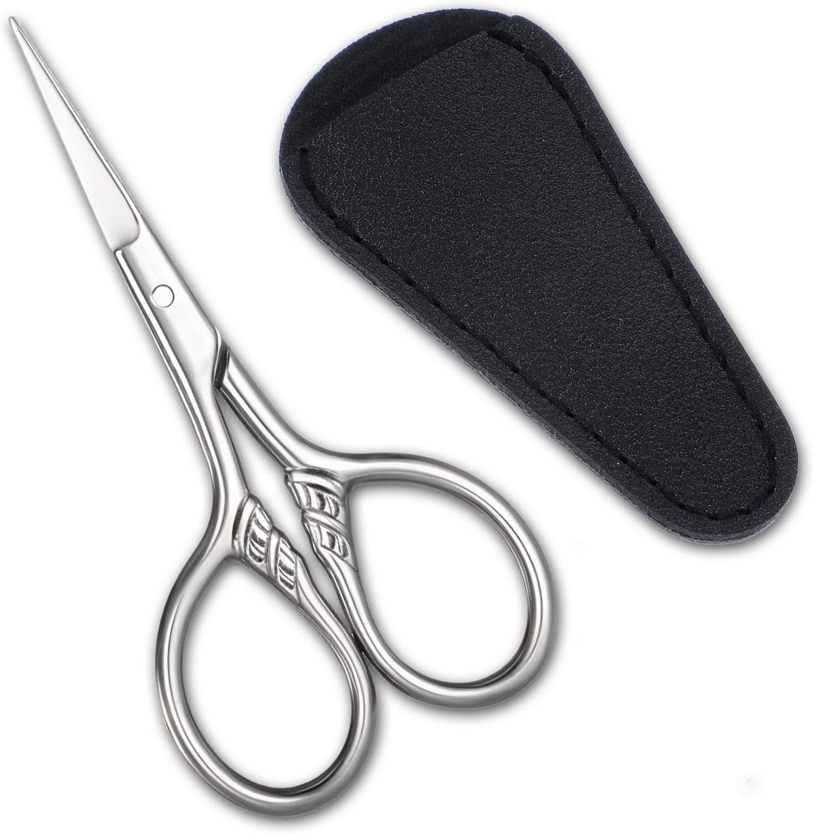 Mini Schaar Roestvrij Staal met Etui voor Reizen en Beauty