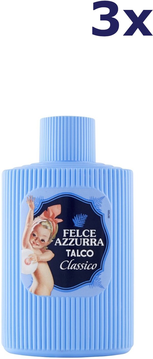 3x Felce Azzurra Talkpoeder 200Gr.