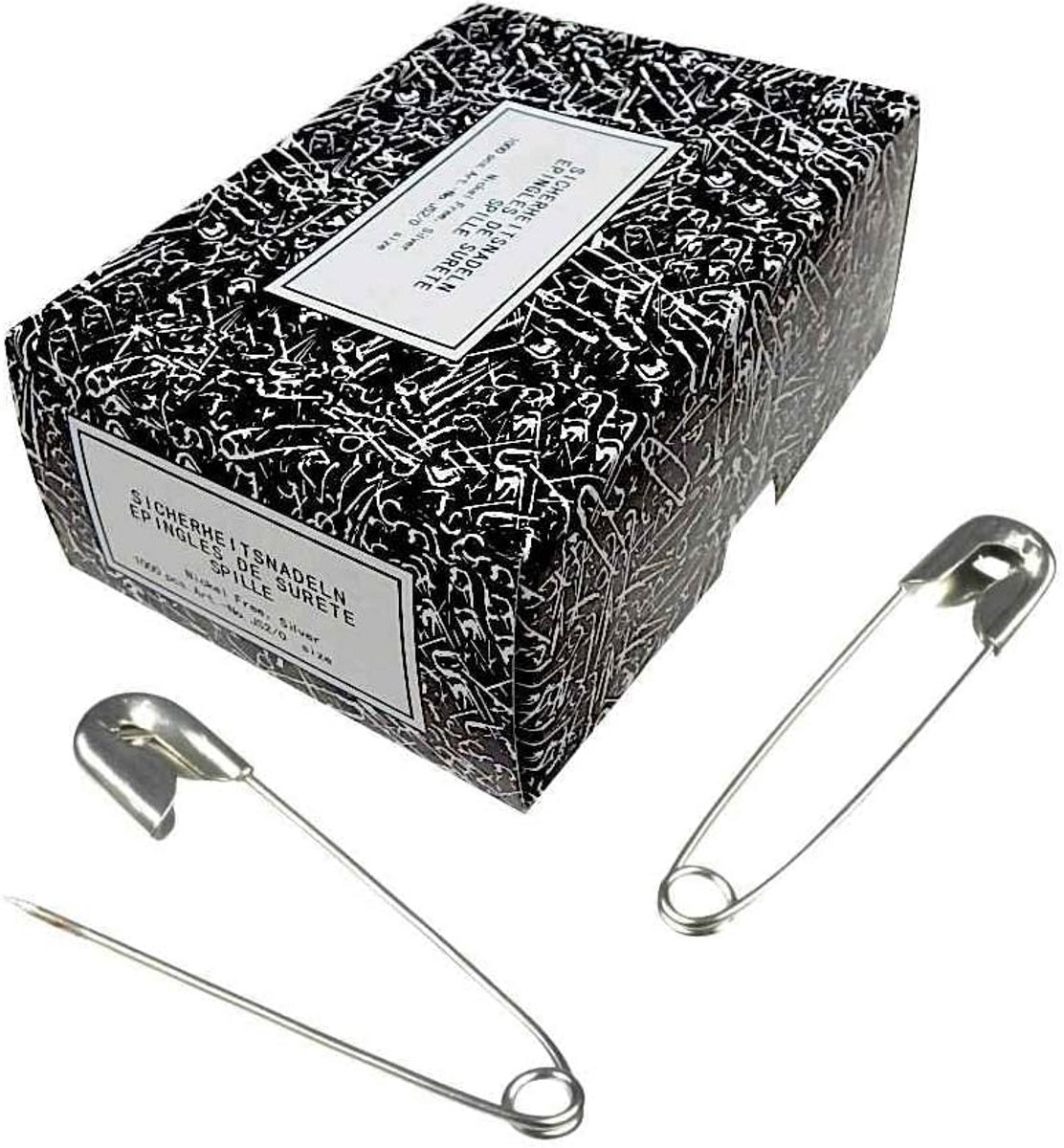 1000 Veiligheidsspelden - Rvs Naaibenodigdheden voor Kleding, Knutselen en Quilten - 38mm Zilver