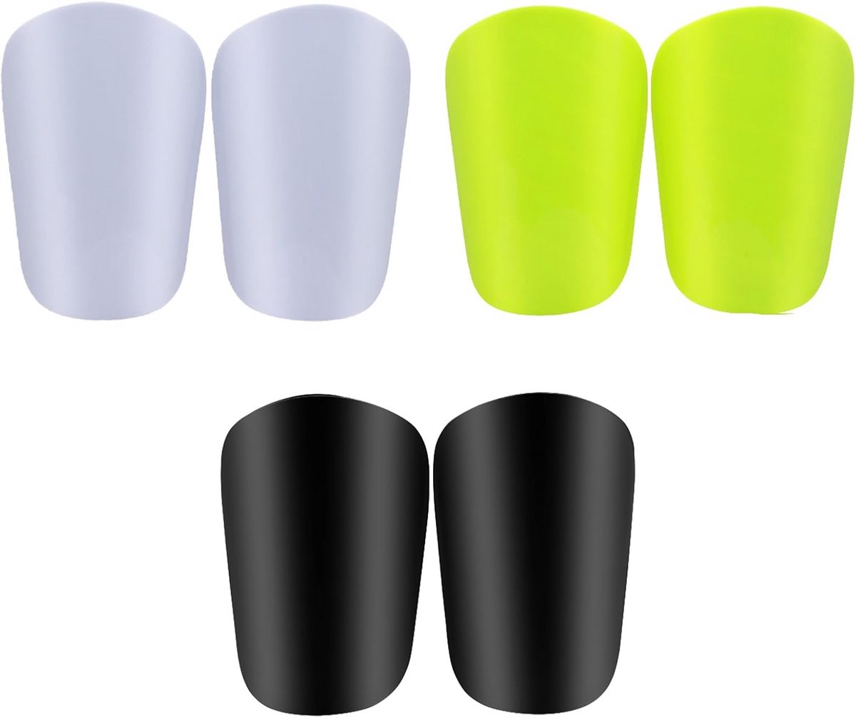 Set van 3 Mini Scheenbeschermers Voetbal voor Heren Dames en Tieners - Lichtgewicht en Compact