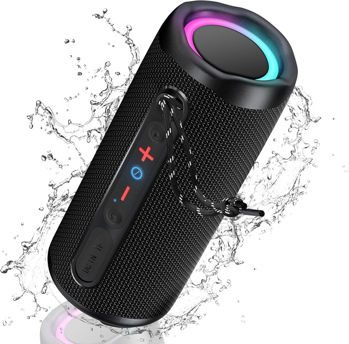 Draagbare Waterdichte Bluetooth Speaker met Licht en Krachtig Stereogeluid