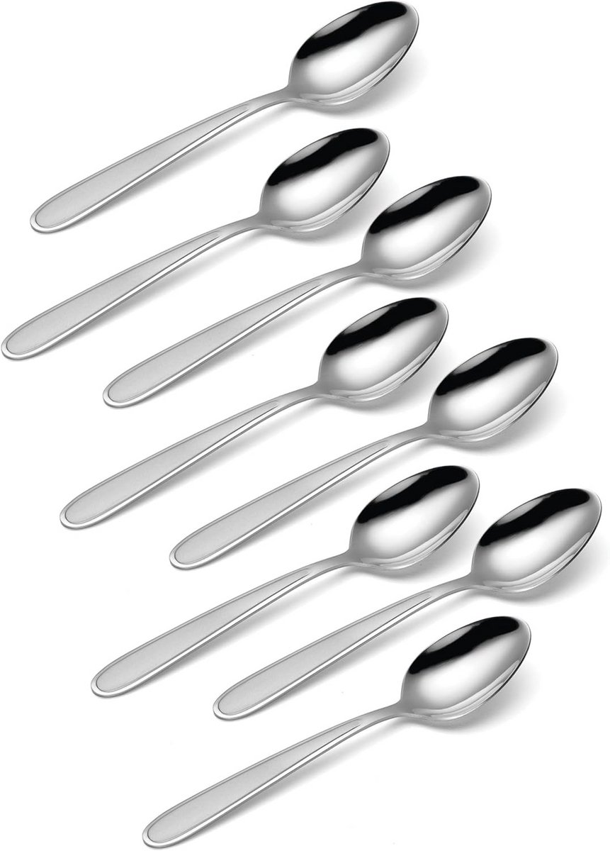 Set van 8 Theelepels 18/0 Roestvrij Staal Dagelijks Gebruik